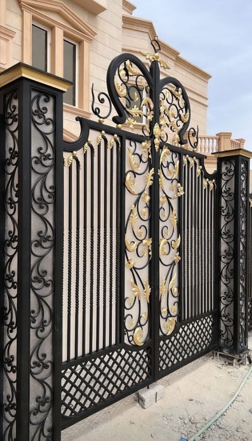 Wrought iron gates