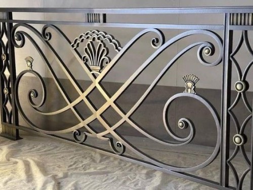 Wrought iron guardrails