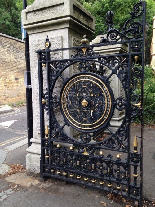 Wrought iron gates